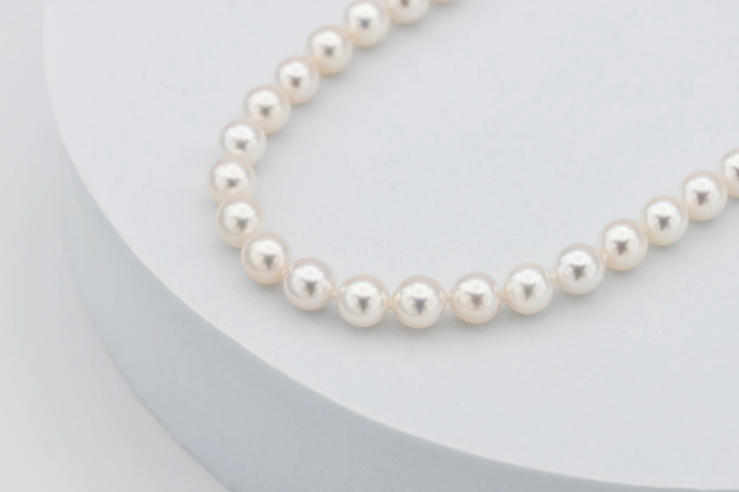 14ct White Gold Akoya Pearl Necklace