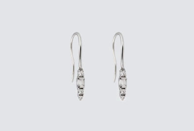 18ct White Gold 0.45ct Diamond Drop Earrings