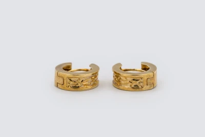 9ct Yellow Gold 1cm Huggie Hoop Earrings